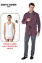 Premium Men's 3-Piece 100% Cotton Long Sleeve Pajama Set Striped Robe Groom Dowry Set Undershirt Boxer Gift