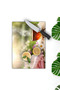 Daisy Flowers and Tea Themed Tempered Glass Cutting Board 30X40 cm Size Uv Printing - Bckt007 - 3