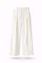 Ecru Pleated Palazzo Pants 1609