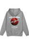 Basketball New York Back Printed Hooded Half Oversized Sweatshirt Gray Hoodie 1420