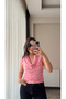 Women's Pink Degaje Collar Soft Blouse, Pack of Cotton - 2