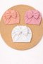 3-Piece Newborn Baby Girl/Girl Child Double Layer Bonnet with Bow, Suitable for Use between 0-12 Months - 8
