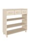 Console table, honey brown, 90x35x90 cm, solid pine wood - 2