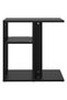 Side table, black, 50x30x50 cm, chipboard - 5