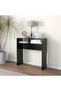 Console table, black, 78x30x80 cm, chipboard
