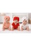 3-Piece Newborn Baby Girl/Girl Child Double Layer Bonnet with Bow, Suitable for Use between 0-12 Months - 2