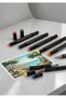 Boxed Set of 6 Marker Pens with Dual Tips, Thick & Fine Tip Colorful Set for Drawing and Coloring - 2