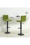 Bar stools, 2 pcs., light green, Velvet