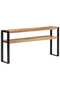 Console table, 150x30x75 cm, solid acacia wood - 6