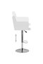 Bar stools, 2 pcs., white, eco- Leather - 5
