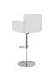 Bar stools, 2 pcs., white, eco- Leather - 6