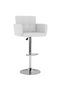 Bar stools, 2 pcs., white, eco- Leather - 2