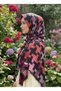 Geometric Patterned Women's Scarf – Modern Stylish Soft-Textured Daily & Special Occasion Scarf 95 X 95 cm - 2