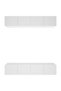 Comode TV, 4 buc., alb, 80x30x30 cm, lemn compozit - 2