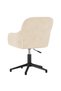 Scaun de birou pivotant, crem, catifea - 4