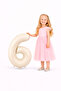 Foil Number Balloon 6 Number 76 cm 34 Inch