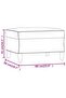 Stool, light gray, 60x50x41 cm, textile - 7