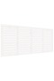 Wall-mounted headboard, white, 166x3x91.5 cm, solid pine wood - 2