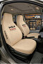 Kia Logo Auto Seat Cover Front Rear Set – Combed Cotton Stretch Fabric Universal Seat Protector Service Cover - 2