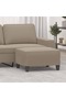 Stool, taupe grey, 70x55x41 cm, microfiber