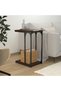 Side table, brown oak, 40x30x60 cm, processed wood