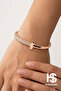 Gold Kurusu Işıltı Handcuff Bracelet - 3