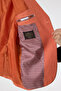 Nipoye Men's Orange Poly Viscose Fabric Full Lining Mono Collar Slim Fit Sports Blazer Jacket - 3