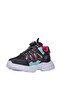 304 Orthopedic Girl's Black/Fuchsia Comfortable Sneakers - 3