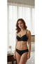 Unpadded B Cup Bra Panty Underwear Set - 2
