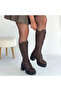 Guay Brown Leather Lace-Up Heeled Boots - 4
