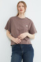 Metal-Accented Crew Neck Slit T-Shirt - 4