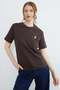 Dog Embroidered Crew Neck T-Shirt - 2