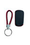 Key Case Cover for Astra J, Insignia, Corsa D, Vectra C, Mokka, Black Red Braided - 3