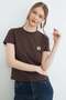 Floral Embroidered Crew Neck T-Shirt - 5
