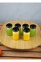 6 Pieces Transparent Glass Shot Detox Bottle 67 ml Leak-Proof Mini Jar with Black Metal Lid - 2