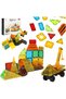 Set blocuri magnetice de constructie pentru copii Dream Builder, include 50 elemente multicolore