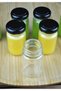 6 Pieces Transparent Glass Shot Detox Bottle 67 ml Leak-Proof Mini Jar with Black Metal Lid - 4