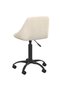 Scaun de birou, crem, catifea - 4