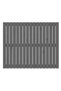 Wall-mounted headboard, gray, 108x3x90 cm, solid pine wood - 4
