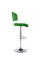Bar stools, 2 pcs., green, eco- Leather - 5