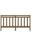 Bedside table, honey brown, 206x4x100 cm, solid pine wood - 4