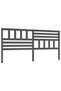 Bedside table, gray, 206x4x100 cm, solid pine wood - 2