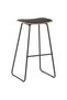 Bar stools, 2 pcs., black, eco- Leather - 2