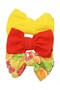 - Mira Assorted Big Ribbon Bow Headband for Babies - Yellow, Red , Multicolor
