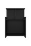 Bedside table, black, 40x35x60 cm, chipboard - 4