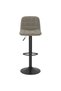 Bar stools, 2 pcs., light grey, Velvet - 4