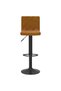 Bar stools, 2 pcs., brown, Velvet - 3