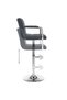 Bar stools, 2 pcs., gray, eco- Leather - 4