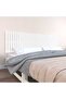 Wall-mounted headboard, white, 204x3x60 cm, solid pine wood