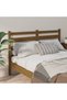 Bedside table, honey brown, 126x4x100 cm, solid pine wood - 3